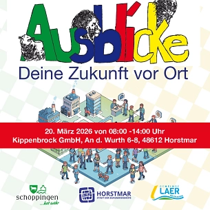 Ausbildungsmesse 2026.jpg Das Plakatmotiv der Ausbildungsmesse in Horstmar mit allen wichtigen Hinweisen © Gemeinde Schöppingen