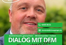 das Werbfoto für die Sprechstunde mit dem Bürgermeister ist zu sehen.