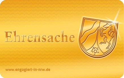 Hier ist das Logo der Ehrenamtskarte zu sehen.&nbsp;&copy;&nbsp;Landesregierung in NRW