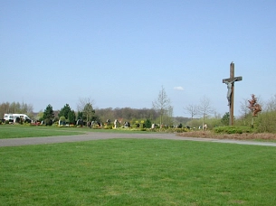 der neue Friedhof ist zu sehen